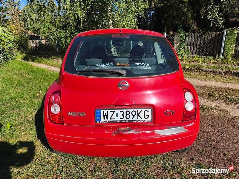 Używany Nissan Micra 2005 Czerwony Hatchback