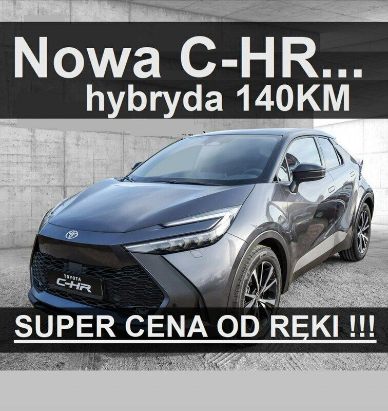 Szary (metalik) Nowe 2024 Toyota C-HR SUV | 138 900 zł (Dość drogi) - Obraz 1/4
