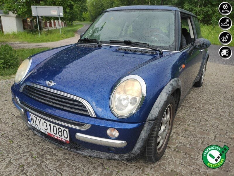 Niebieski Używany 2002 Mini ONE Hatchback | 9500 zł (Dość drogi) - Obraz 1/4