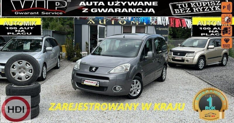 Grafitowy Używany 2010 Peugeot Partner Minivan | 18 900 zł (Uczciwa cena) - Obraz 1/3