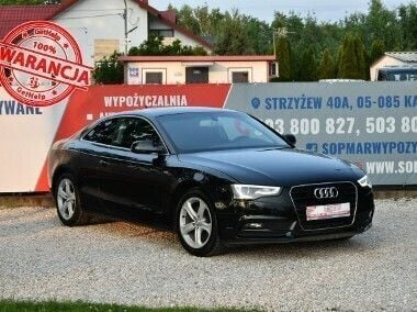 Czarny (metalik, perła) Używany 2012 Audi A5 Coupe | 39 900 zł (Uczciwa cena) - Obraz 1/4