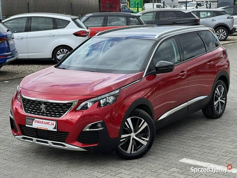 Czerwony (metalik) Używany 2020 Peugeot 5008 Allure Minivan | 69 900 zł (Dobra cena) - Obraz 1/4