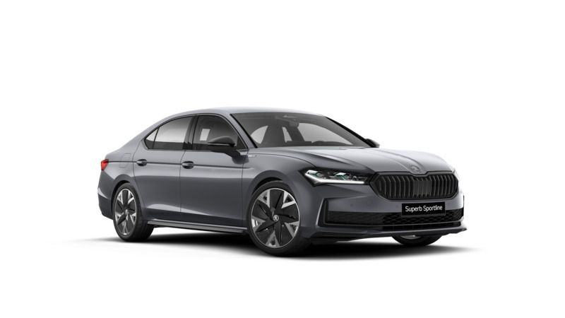 Szary graphite metalizowany Nowe 2025 Skoda Superb SportLine | 249 500 zł (Drogi) - Obraz 1/4