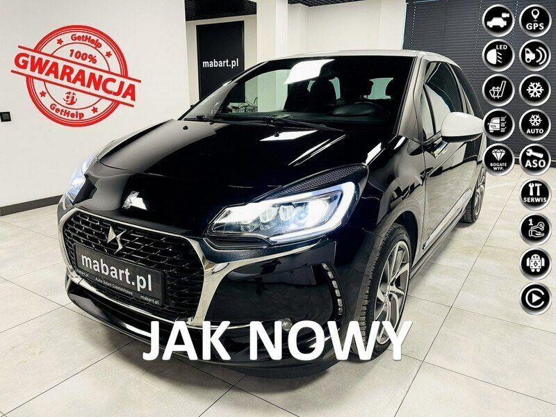 Czarny (metalik) Używany 2018 DS Automobiles DS3 Coupe | 42 000 zł - Obraz 1/4