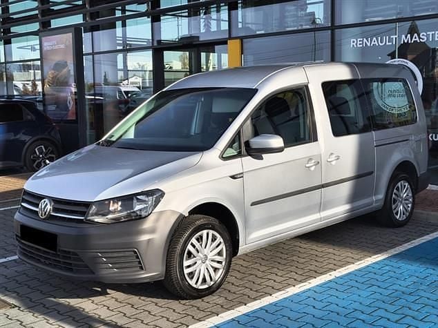 Srebrny (jasnoszary) Używany 2020 VW Caddy Maxi Trendline Minivan | 59 900 zł - Obraz 1/4