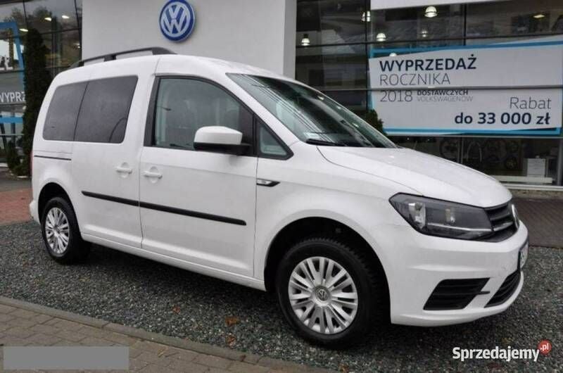 Biały Używany 2018 VW Caddy Minivan | 78 708 zł (Dość drogi) - Obraz 1/4