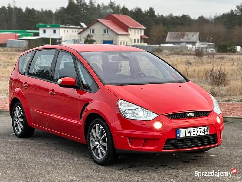 Czerwony Używany 2008 Ford S-MAX S Minivan | 19 000 zł (Uczciwa cena) - Obraz 1/4