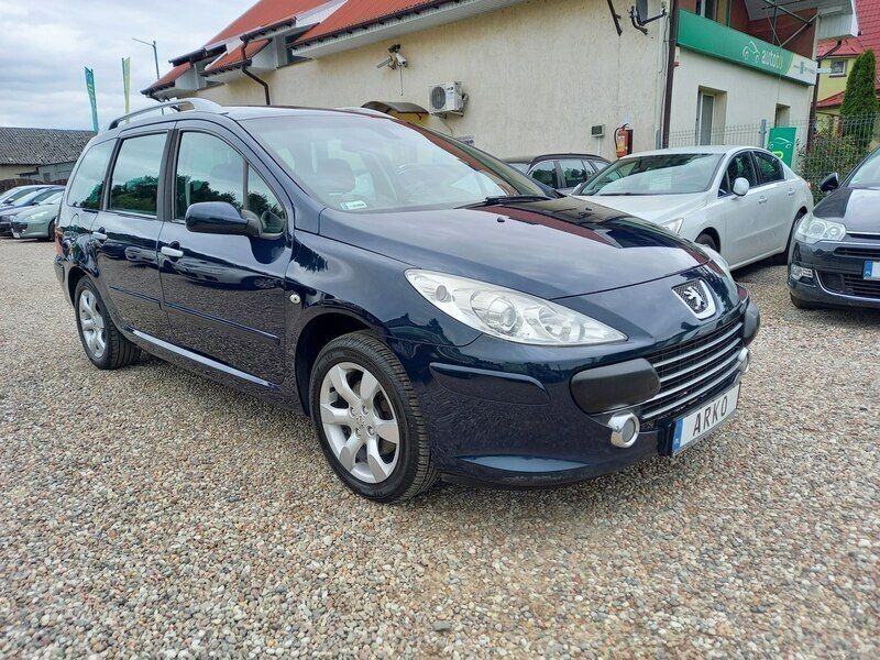 Niebieski Używany 2008 Peugeot 307 Kombi | 16 900 zł - Obraz 1/4