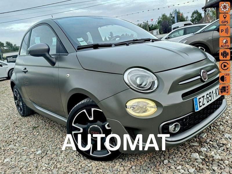 Zielony ciemny Używany 2018 Fiat 500 Hatchback | 49 500 zł - Obraz 1/4
