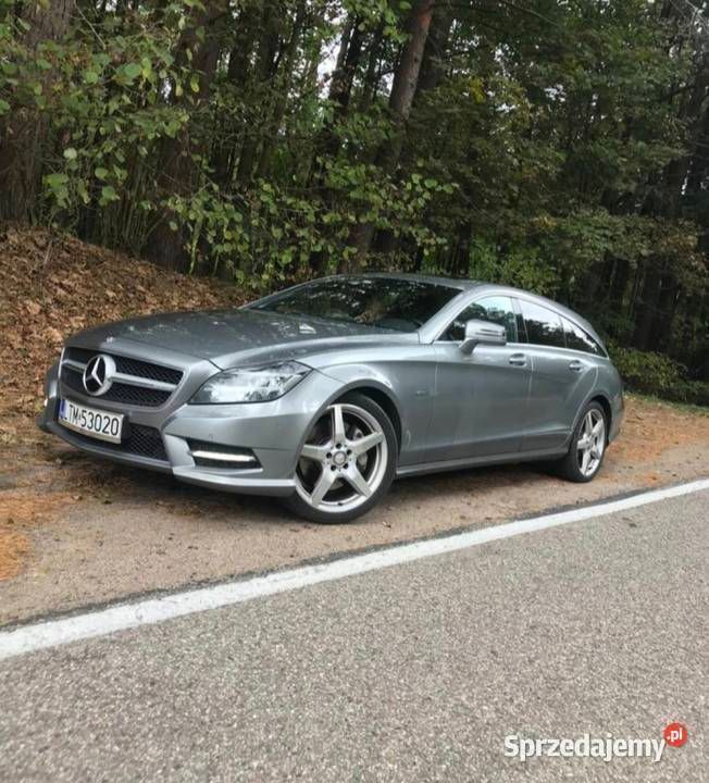 Szary Używany 2012 Mercedes CLS350 Kombi | 62 000 zł - Obraz 1/4