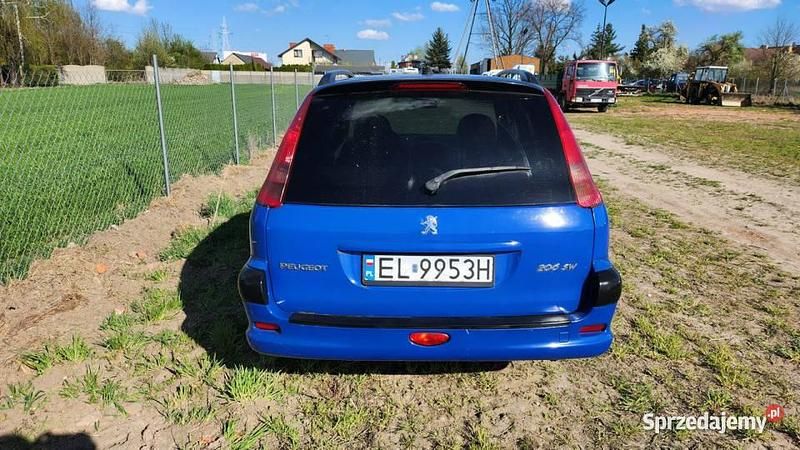 Używany Peugeot 206 60 KM (44 kW) 2003 Niebieski Kombi