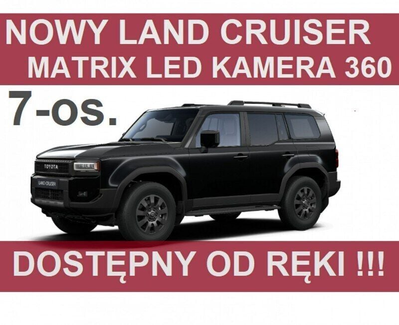 Czarny (metalik) Nowe 2024 Toyota Land Cruiser SUV | 371 000 zł - Obraz 1/4