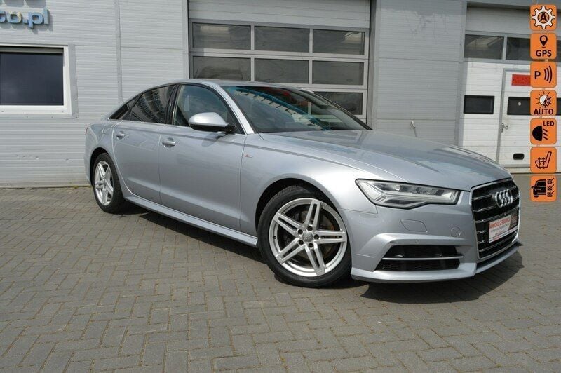 Srebrny (metalik) Używany 2017 Audi A6 S-Line Sedan/Limuzyna | 75 900 zł (Super Cena) - Obraz 1/4