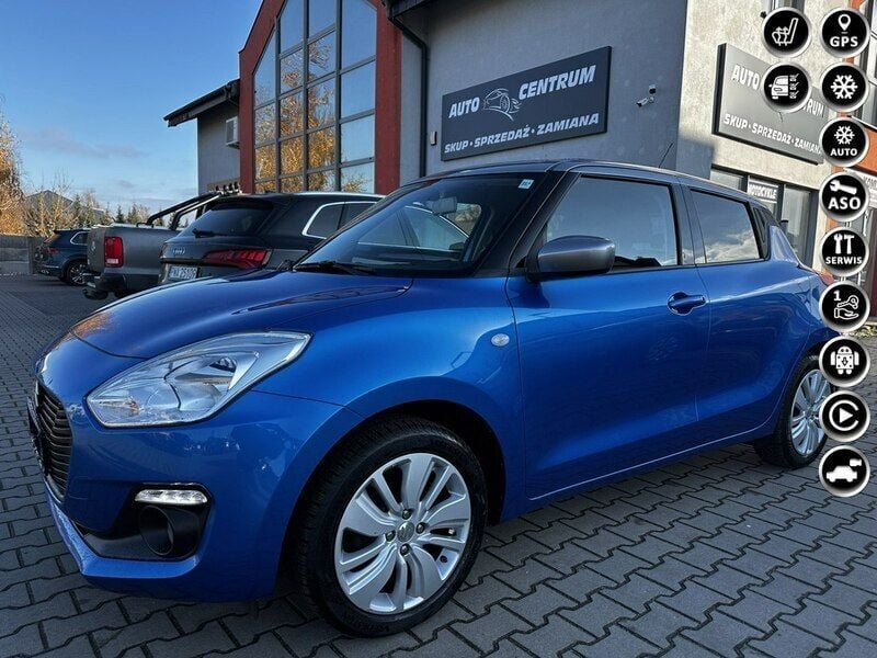 Niebieski (metalik) Używany 2018 Suzuki Swift Hatchback | 35 000 zł (Dobra cena) - Obraz 1/4