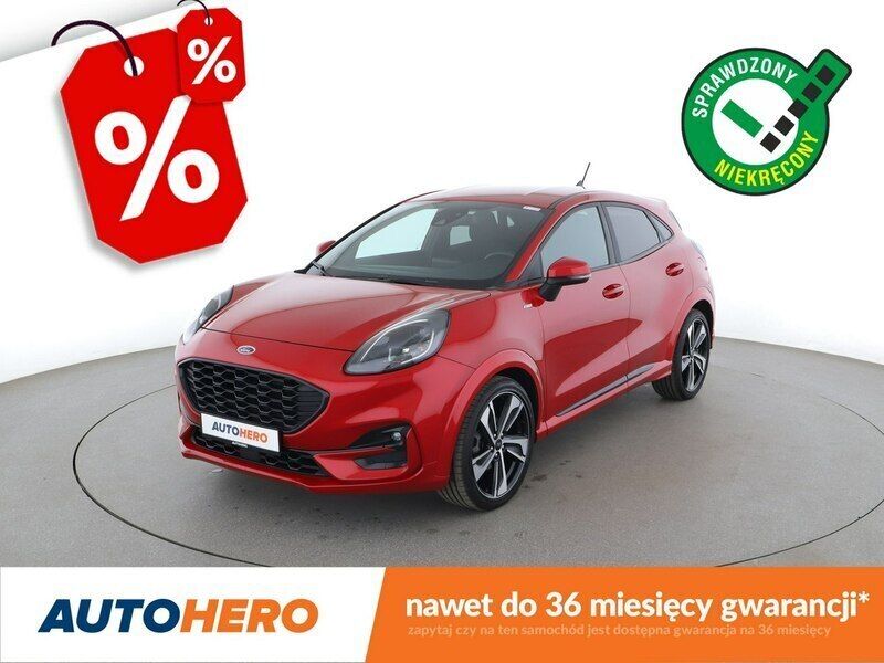 Czerwony (metalik) Używany 2021 Ford Puma ST-Line SUV | 70 300 zł (Dobra cena) - Obraz 1/3