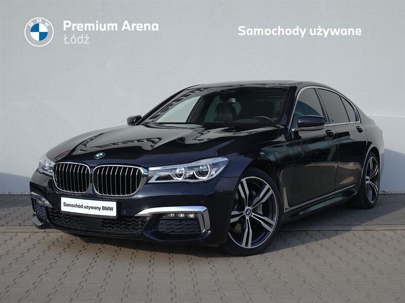 Carbon black metallic metalizowany Używany 2017 BMW 740L Sedan/Limuzyna | 174 900 zł - Obraz 1/3