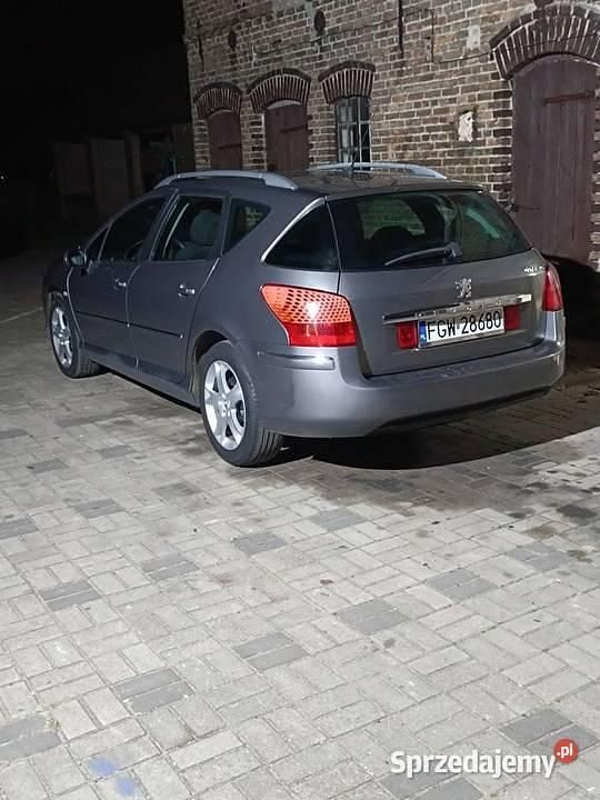 Czarny Używany 2008 Peugeot 407 Kombi | 6500 zł (Uczciwa cena) - Obraz 1/3