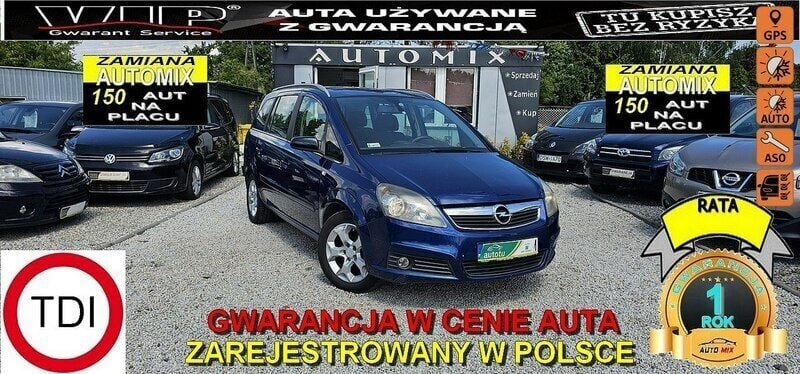 Niebieski Używany 2005 Opel Zafira Minivan | 10 900 zł (Uczciwa cena) - Obraz 1/2