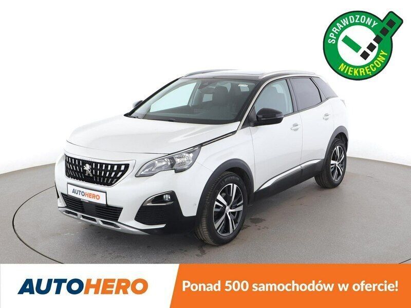 Biały Używany 2018 Peugeot 3008 Allure SUV | 63 300 zł (Dobra cena) - Obraz 1/3