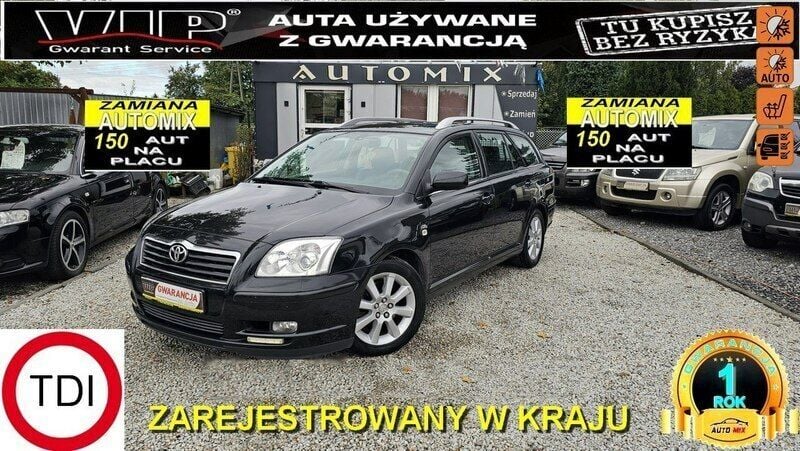 Czarny Używany 2004 Toyota Avensis Kombi | 10 900 zł (Uczciwa cena) - Obraz 1/3