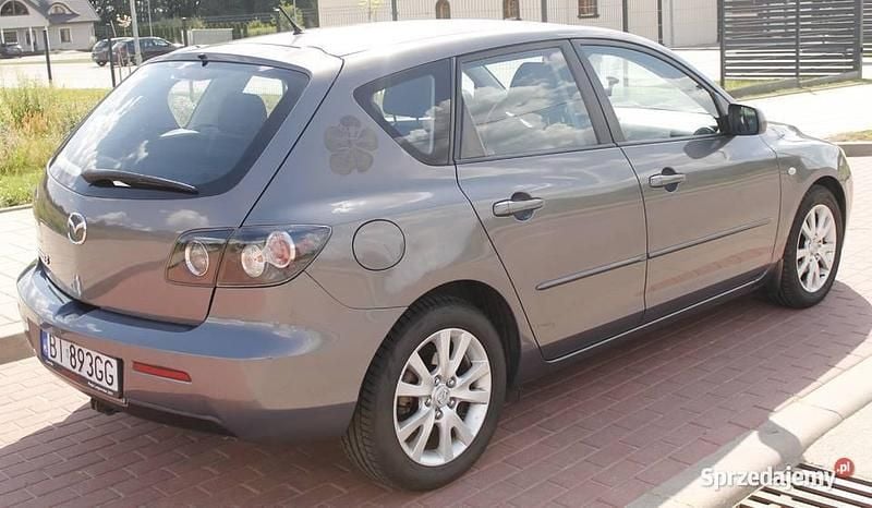 Szary Używany 2008 Mazda 3 Hatchback | 11 500 zł (Uczciwa cena) - Obraz 1/4