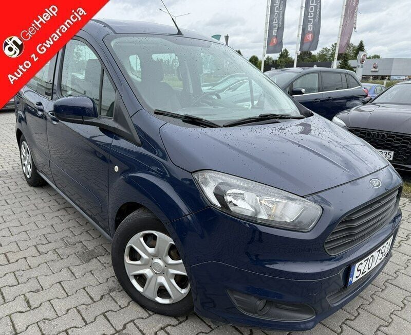 Niebieski Używany 2017 Ford Tourneo Courier Minivan | 26 900 zł (Uczciwa cena) - Obraz 1/4