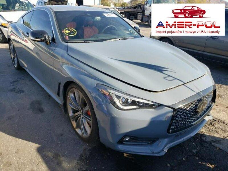 Szary Używany 2021 Infiniti Q60 Sport Tech Coupe | 165 000 zł - Obraz 1/4