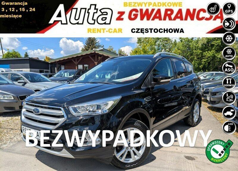 Czarny (metalik) Używany 2019 Ford Kuga SUV | 61 900 zł (Dobra cena) - Obraz 1/4