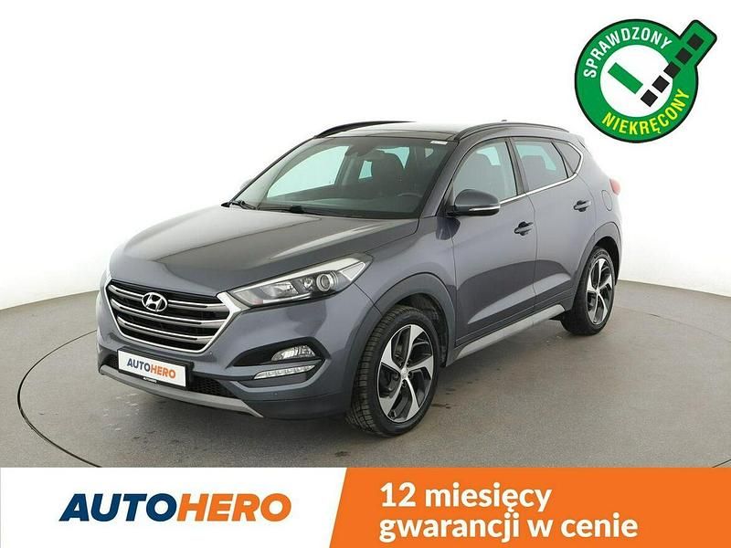Szary Używany 2017 Hyundai Tucson SUV | 58 500 zł (Dobra cena) - Obraz 1/3