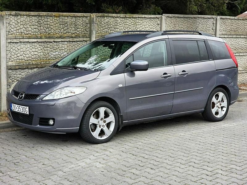 Szary (metalik) Używany 2006 Mazda 5 Minivan | 8500 zł (Uczciwa cena) - Obraz 1/4