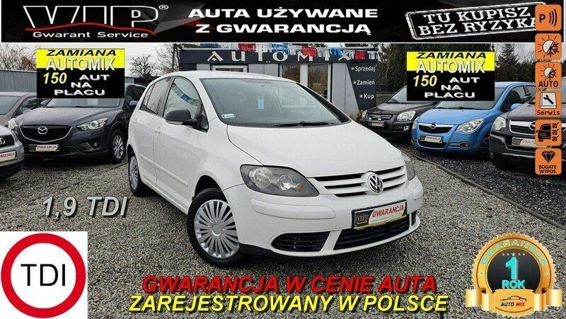 Biały Używany 2008 VW Golf Plus Cross Minivan | 14 900 zł (Uczciwa cena) - Obraz 1/2