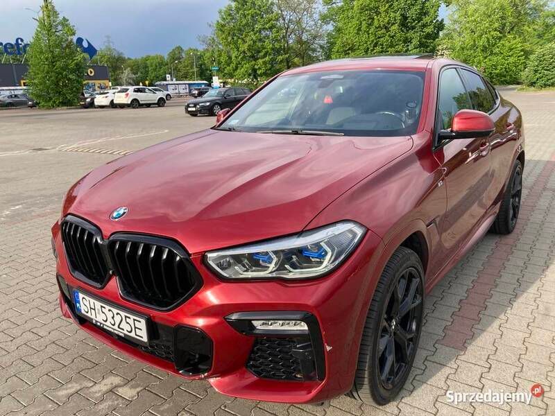 Czerwony Używany 2020 BMW X6 SUV | 269 000 zł (Uczciwa cena) - Obraz 1/4