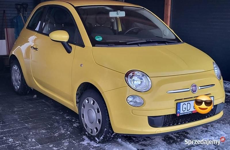 Żółty Używany 2009 Fiat 500 Hatchback | 19 900 zł (Drogi) - Obraz 1/4