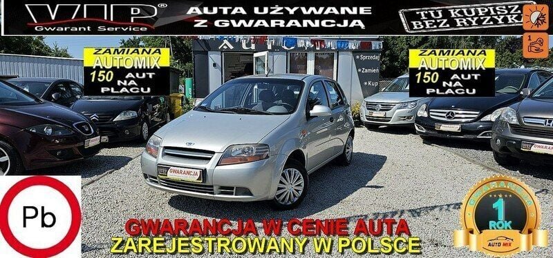 Srebrny Używany 2002 Chevrolet Kalos Hatchback | 6800 zł - Obraz 1/1