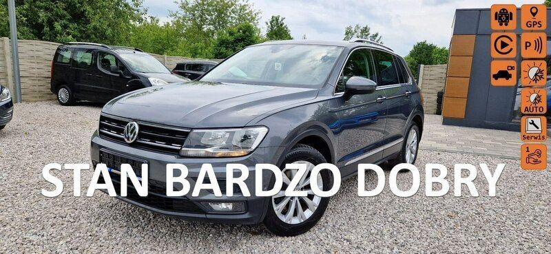 Szary Używany 2018 VW Tiguan SUV | 76 900 zł (Dość drogi) - Obraz 1/4