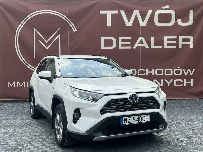 Biały Używany 2020 Toyota RAV4 Hybrid SUV | 112 800 zł (Uczciwa cena) - Obraz 1/4