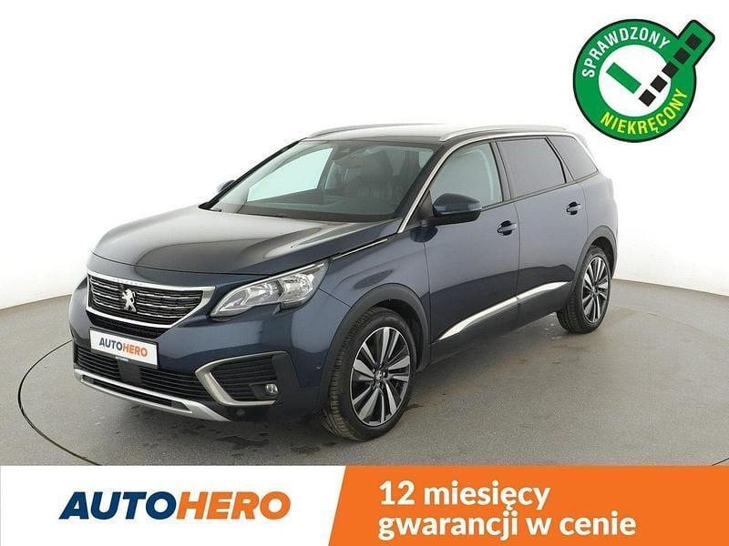 Szary Używany 2018 Peugeot 5008 Allure Minivan | 63 300 zł (Uczciwa cena) - Obraz 1/3