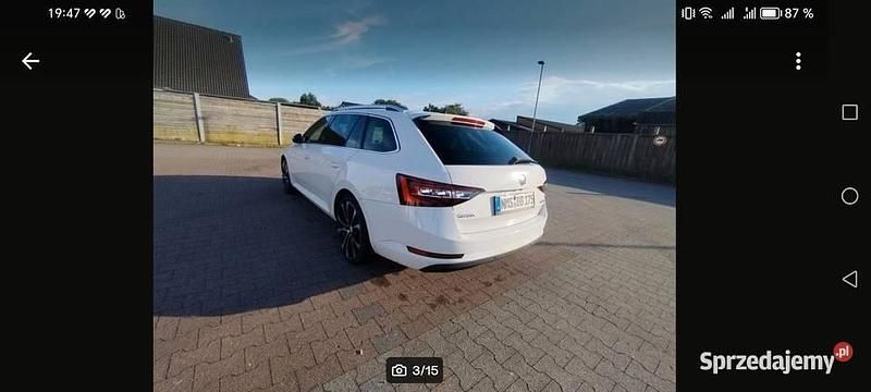 Biały Używany 2019 Skoda Superb Kombi | 58 000 zł (Dobra cena) - Obraz 1/4