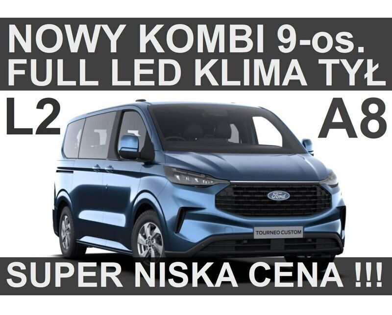Niebieski Nowe 2025 Ford Transit Custom Trend Sedan/Limuzyna | 192 987 zł - Obraz 1/3