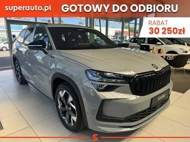 Szary Nowe 2025 Skoda Kodiaq SportLine SUV | 201 800 zł (Super Cena) - Obraz 1/4