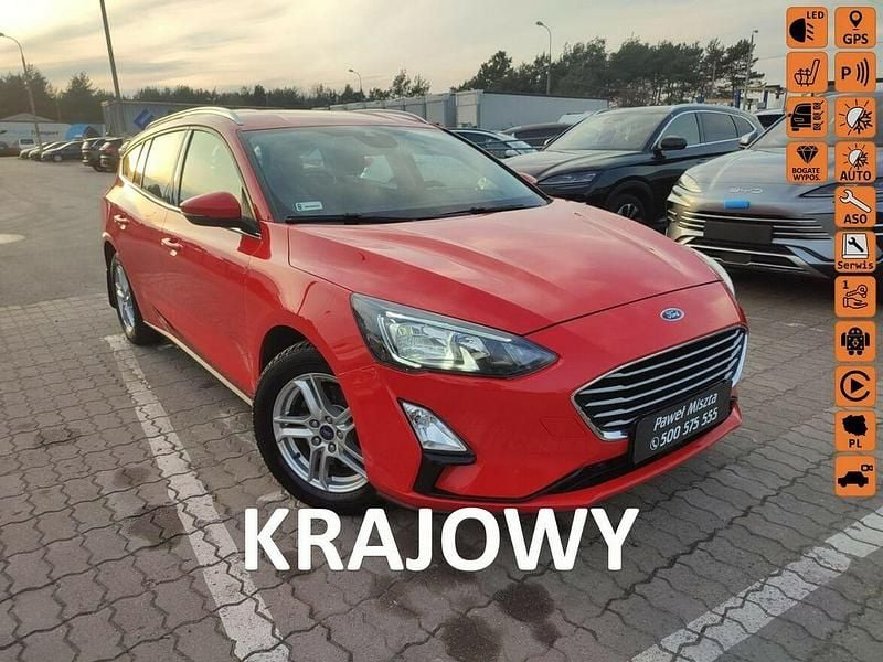 Czerwony Używany 2021 Ford Focus Kombi | 51 900 zł (Uczciwa cena) - Obraz 1/4