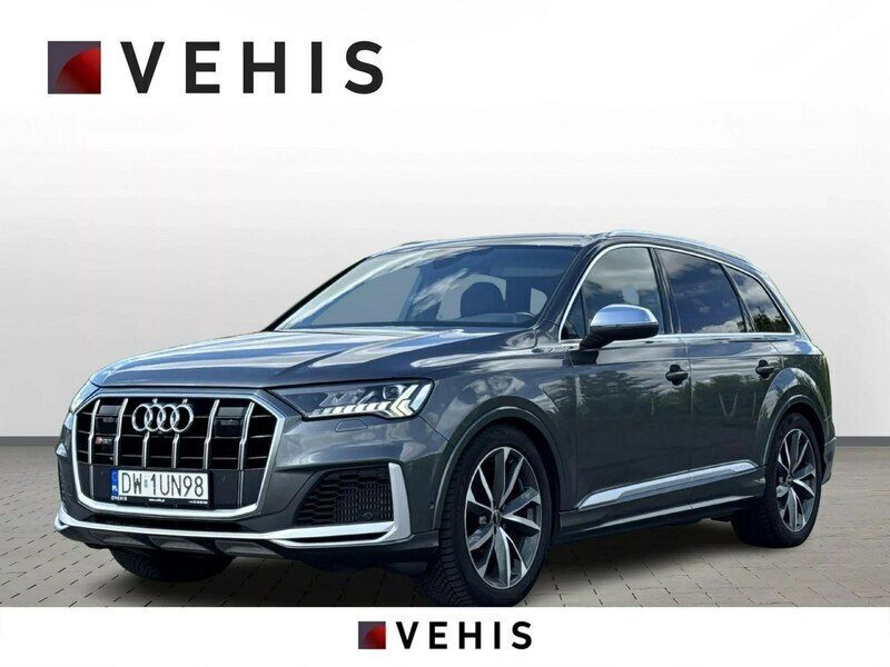 Czarny Używany 2022 Audi SQ7 S-Line SUV | 224 900 zł - Obraz 1/4
