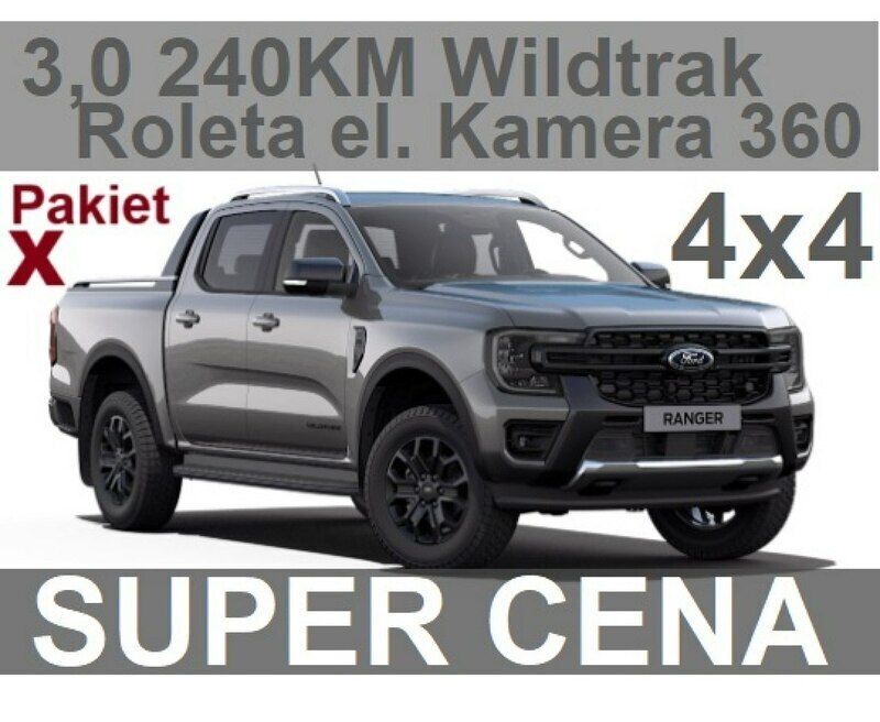 Szary Nowe 2025 Ford Ranger Wildtrack Pickup | 229 900 zł (Uczciwa cena) - Obraz 1/4