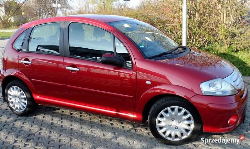 Bordowy Używany 2007 Citroën C3 Hatchback | 13 700 zł - Obraz 1/4