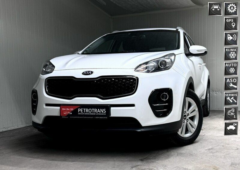 Biały Używany 2018 Kia Sportage 2 SUV | 59 900 zł (Dobra cena) - Obraz 1/4