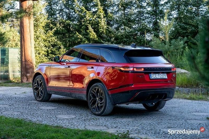 Czerwony (metalik) Używany 2018 Land Rover Range Rover Velar R-Dynamic SUV | 132 777 zł (Dość drogi) - Obraz 1/4