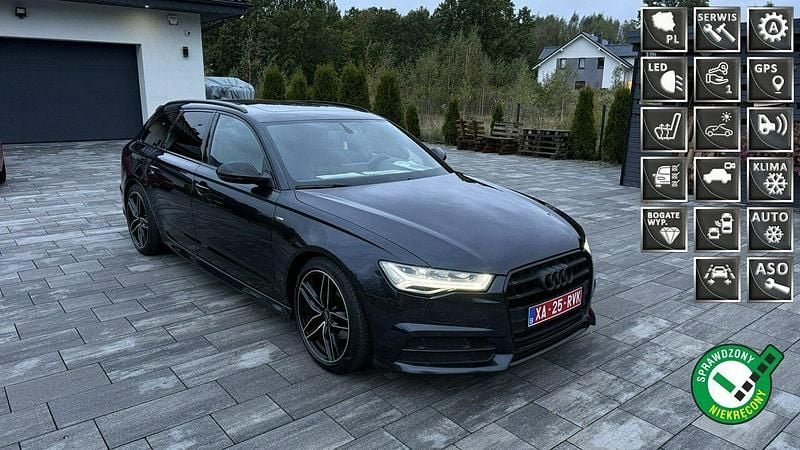 Niebieski Używany 2018 Audi A6 S-Line Kombi | 87 999 zł (Uczciwa cena) - Obraz 1/4