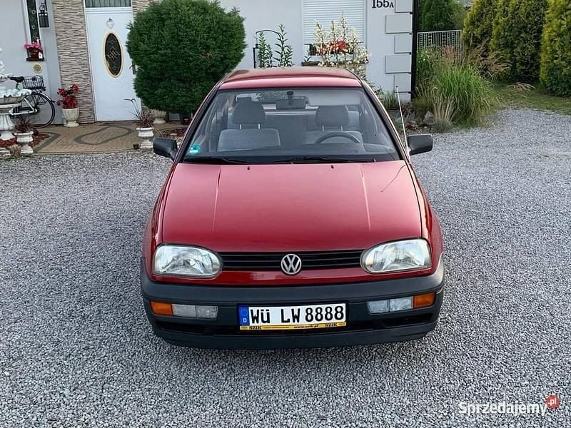 Czerwony Używany 1992 VW Golf III Hatchback | 10 900 zł - Obraz 1/4