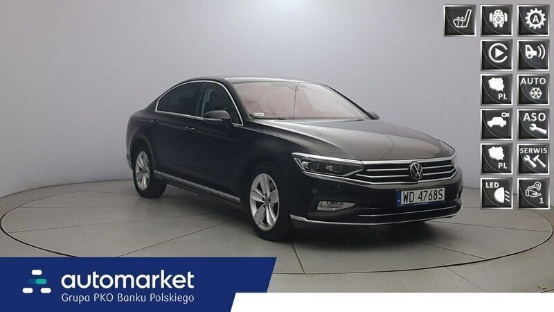 Czarny Używany 2022 VW Passat Elegance Sedan/Limuzyna | 104 850 zł (Uczciwa cena) - Obraz 1/4