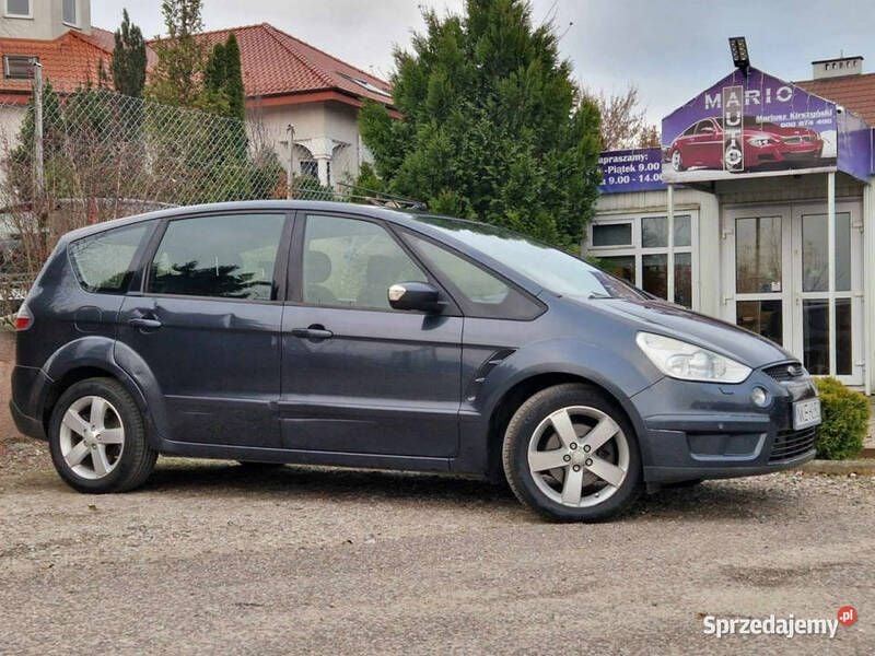 Szary Używany 2006 Ford S-MAX Ambiente Minivan | 14 500 zł - Obraz 1/4